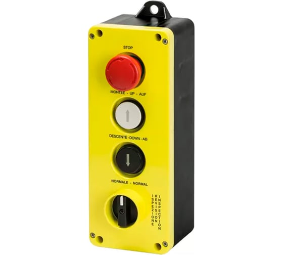 Изображение товара Блок управления Giovenzana с кнопкой типа "грибок" наж.-отж. кноп. 1-2 2A+2C GM444N