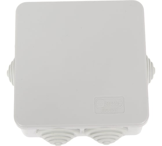 Изображение товара Распределительная коробка Экопласт JBS101 о/п 100х100х55, 6 выходов, IP55 44037-1