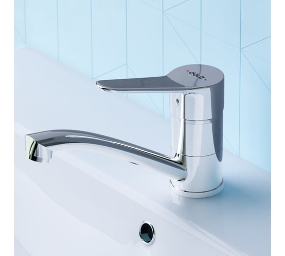 Изображение товара Смеситель для умывальника Dorff Optima с поворотным изливом D2021001