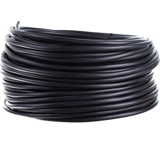 Изображение товара Провод ПВС АЛЬФАКАБЕЛЬ 2х1,5 мм черный ГОСТ 50 м 05022