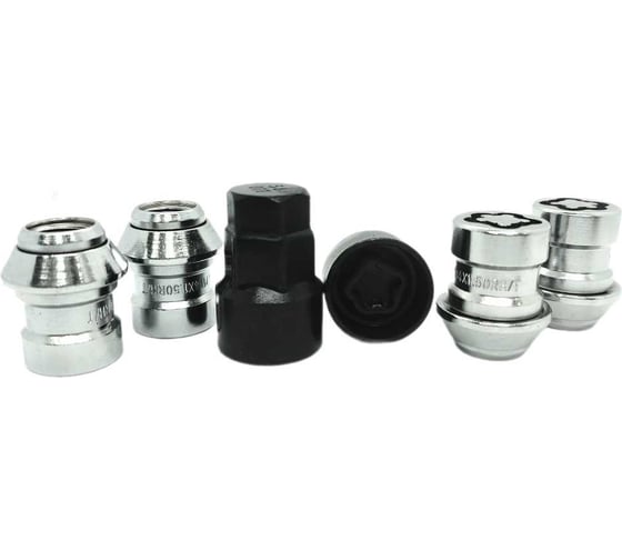 Изображение товара Комплект секретных гаек: секретные гайки 4 шт, спец. ключ 2 шт STARLEKS C726448(33L)FordEM-2Key