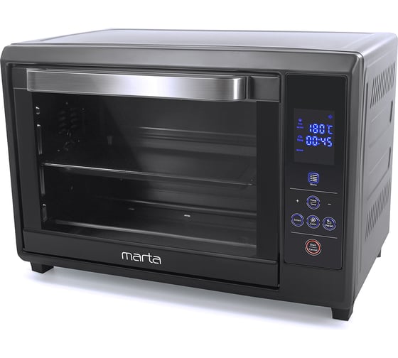 Изображение товара Мини-печь MARTA MT-4262 черный жемчуг, 30 л, сенсор+конвекция+эмаль 37251