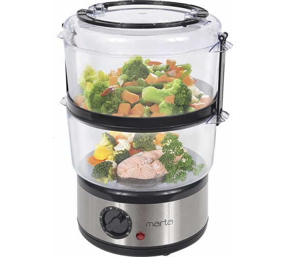 Изображение товара Пароварка MARTA MT-1909 черный жемчуг 40612