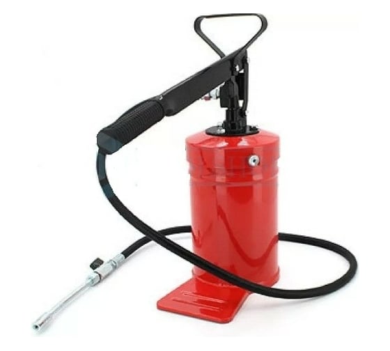 Изображение товара Маслораздаточный ручной насос с емкостью на 6кг смазки BAUM 61-606