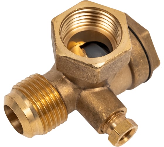 Изображение товара Обратный клапан для компрессора резьба наружная и внутр. F1/2"XM1/2" BlackWeld 4302bw