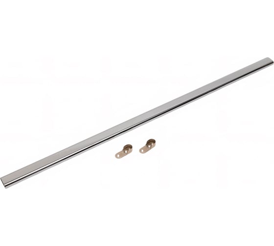 Изображение товара Труба мебельная Mebax овальная, с креплениями, 15x30x0,7x800 мм, Хром 00-00003080