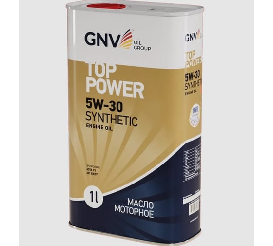 Изображение товара Моторное масло GNV Top Power 5W-30 Synthetic (мет.канистра 1 л.) VAG VW 504.00/507.00 GTP1011872020010530001