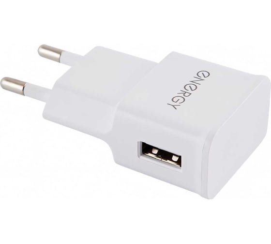 Изображение товара Сетевое зарядное устройство ENERGY ET-09, 1,0А, цвет - белый 00 6294 006294