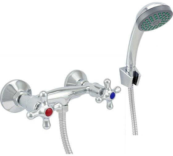 Изображение товара Смеситель для душа Istok life двуручный, керамические кран-буксы, шланг 1.5 м, лейка 0402.415