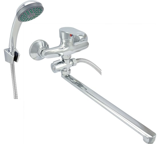 Изображение товара Ванно-душевой смеситель Istok life одноручный, с длинным L-изливом, картридж 35 мм 0402.418