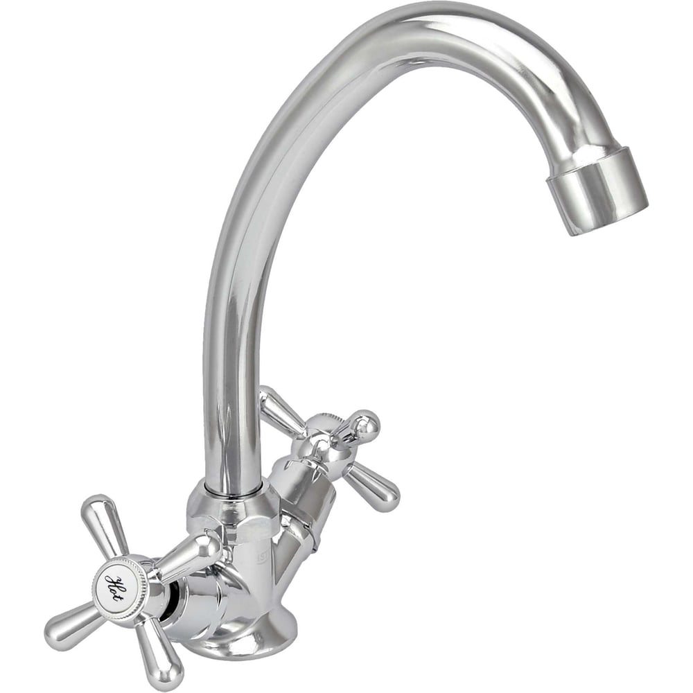 Изображение товара Смеситель для мойки Istok life двуручный с поворотным изливом