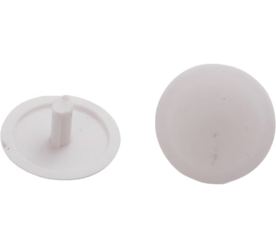 Изображение товара Заглушка на шуруп-стяжку ЕВРОПАРТНЕР 7 мм белая 50 шт. 16 1585 4