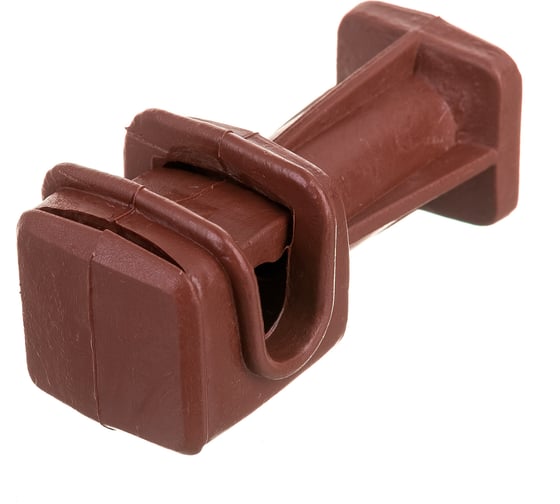 Изображение товара Держатель круглого проводника EZETEK 6-8мм коричневый, высота 36мм, пластик 91003