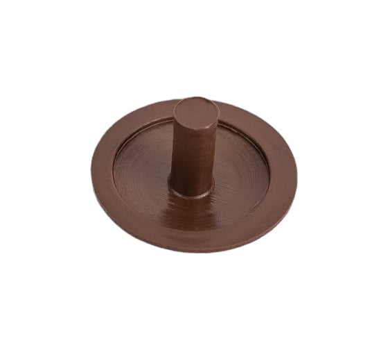 Изображение товара Заглушка на шуруп-стяжку ЕВРОПАРТНЕР 5 мм коричневая 40 шт. 16 1855 4