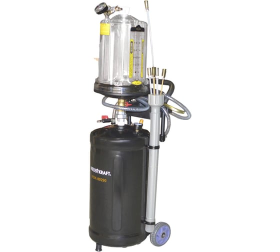 Изображение товара Установка для замены масла с предкамерой и набором зондов WIEDERKRAFT бак 30л WDK-89290