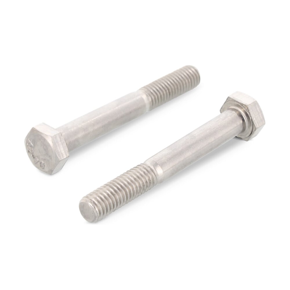 Изображение товара Метиз Болт М10x80 DIN 931 A2 нержевеющая сталь шестигранная голова упаковка 5 шт.