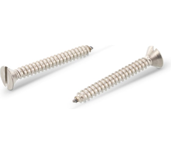 Изображение товара Саморез Metiz-A2 DIN 7972, M3.9х19 мм, А2, потай. прямой. шлиц, 10 шт. 797223919 10