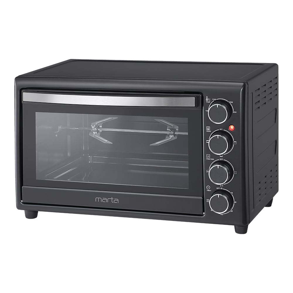 Изображение товара Мини-печь MARTA MT-4266 черный жемчуг с конвекцией и вертелом 35 л