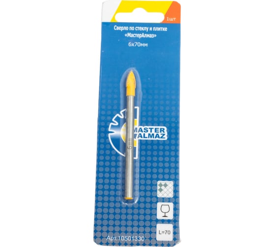 Изображение товара Сверло по стеклу и плитке 6 мм МастерАлмаз 10501330