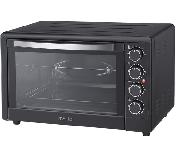 Изображение товара Мини-печь MARTA MT-4268 черный жемчуг, 50 л, 12 режимов+конвекция+ шашлычница+ эмаль 37257