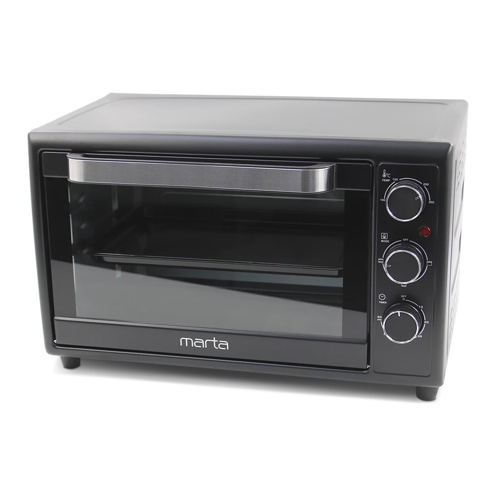 Изображение товара Мини-печь MARTA MT-EO4284A черный жемчуг, 35 л, 3 режима, гриль 40455