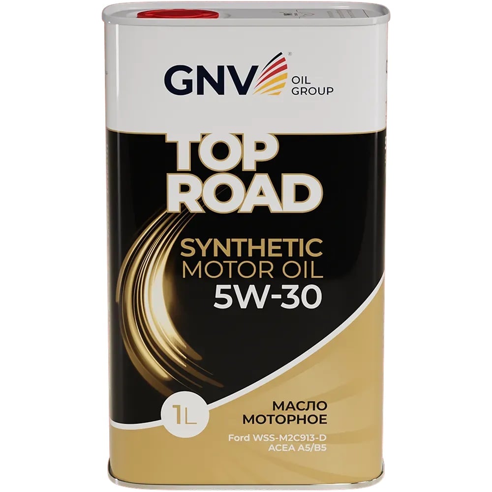 Изображение товара Моторное масло GNV Top Road 5W-30 (мет.канистра 1 л.) ACEA A5/B5, Ford WSS-M2C913-D GTR1022702010010530001 Изображение товара Моторное масло GNV Top Road 5W-30 (мет.канистра 1 л.) ACEA A5/B5, Ford WSS-M2C913-D GTR1022702010010530001