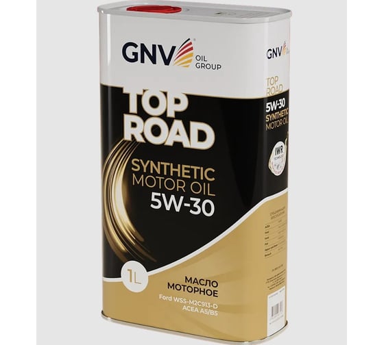 Изображение товара Моторное масло GNV Top Road 5W-30 (мет.канистра 1 л.) ACEA A5/B5, Ford WSS-M2C913-D GTR1022702010010530001