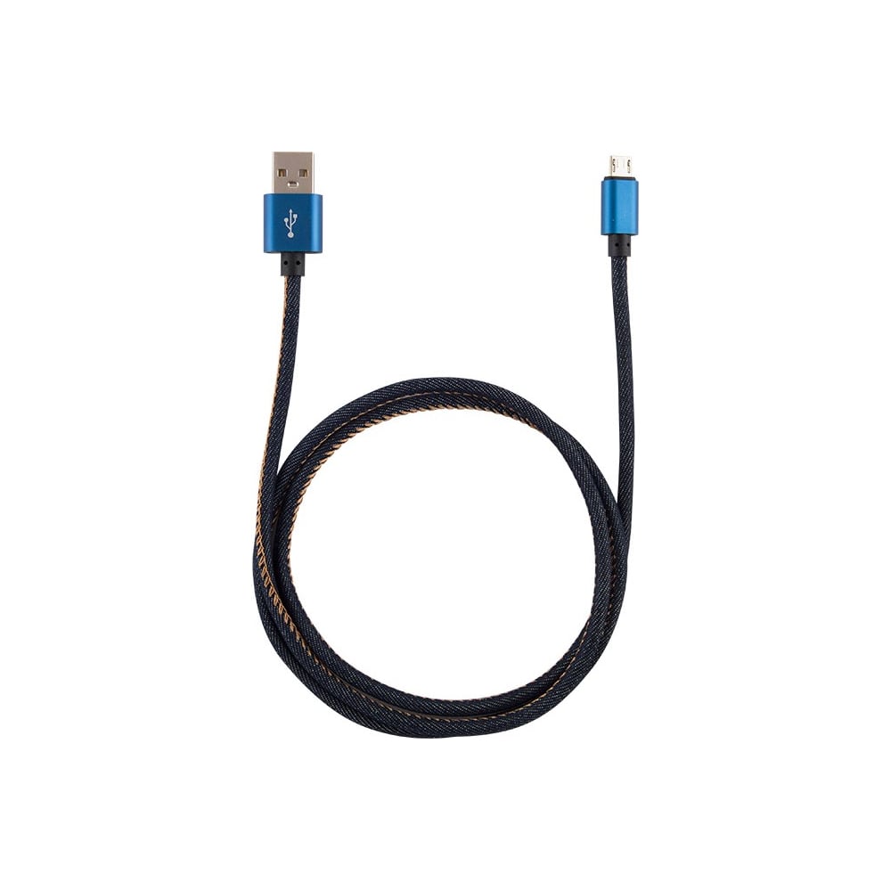 фото Кабель usb/microusb energy et-04 цвет - синий деним 006285