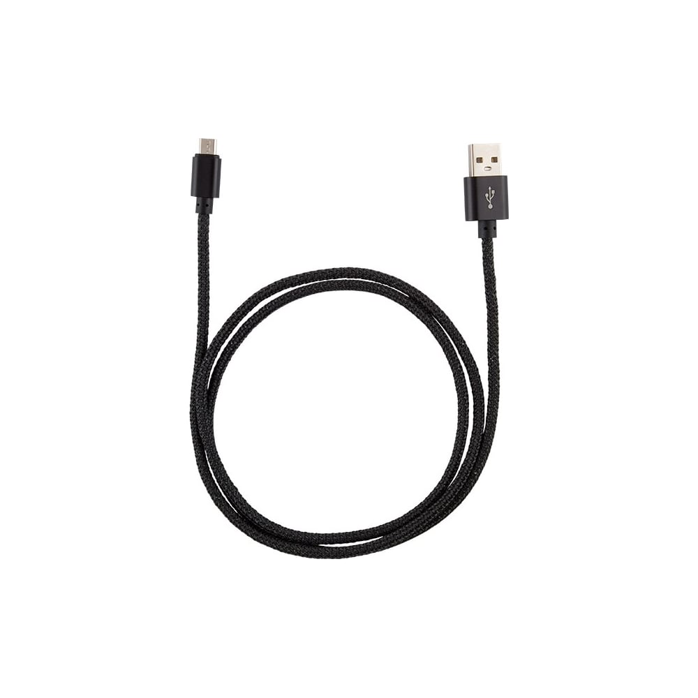 фото Кабель usb/microusb energy et-02 цвет - черный 006279