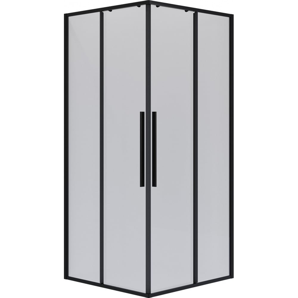 Изображение товара Душевое ограждение NIAGARA 100x100 мм раздвижное черный матовый стекло
