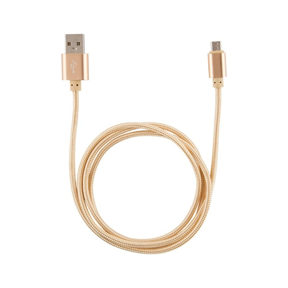 фото Кабель usb/microusb energy et-01 цвет - золотой 006276