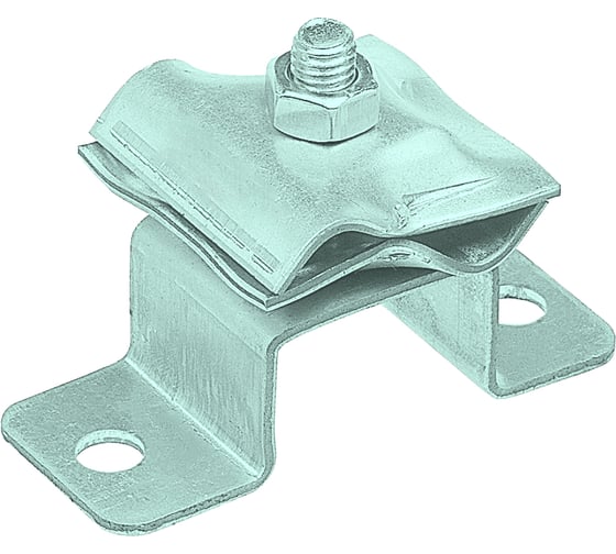 Изображение товара Соединительный держатель-зажим EZETEK круглого проводника 8-10мм, оцинковка 91074