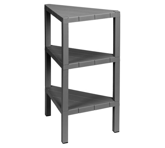 Изображение товара Этажерка угловая Econova NATURA 330x330x725 мм, серый 434286211
