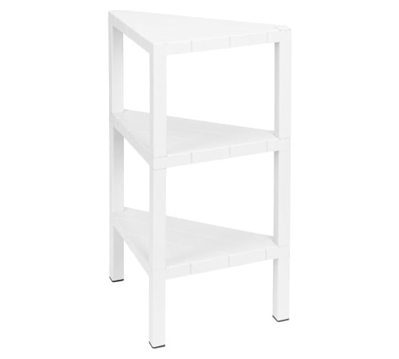 Изображение товара Этажерка угловая Econova NATURA 330x330x725 мм, белый 434286216