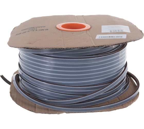 Изображение товара Щеточный уплотнитель Mebax 7х6 Коричневый Моноколор 4Р на клею на пленке 00-00000374