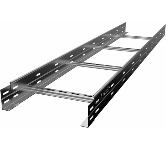 Изображение товара Лестничный лоток CABLIDERTRAYS замковый, с боковой перфорацией, оцинкованный НЛЗ-1000х50-1,2-3000