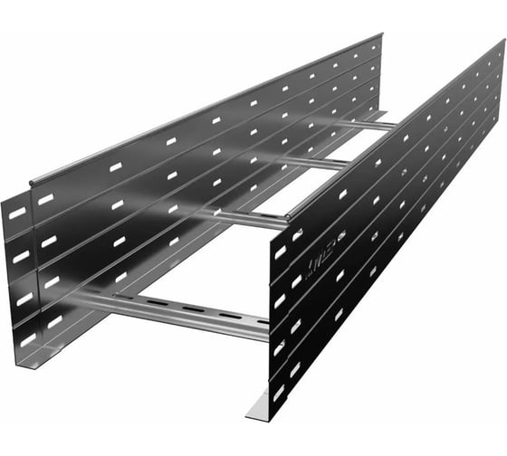 Изображение товара Лестничный лоток CABLIDERTRAYS замковый, с боковой перфорацией, оцинкованный НЛЗ-1000х200-1,5-3000