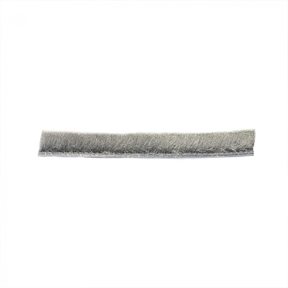 фото Щеточный уплотнитель mebax серый, 7х6, 4р, на клею, мера миниупаковка 6 м 00-00000787