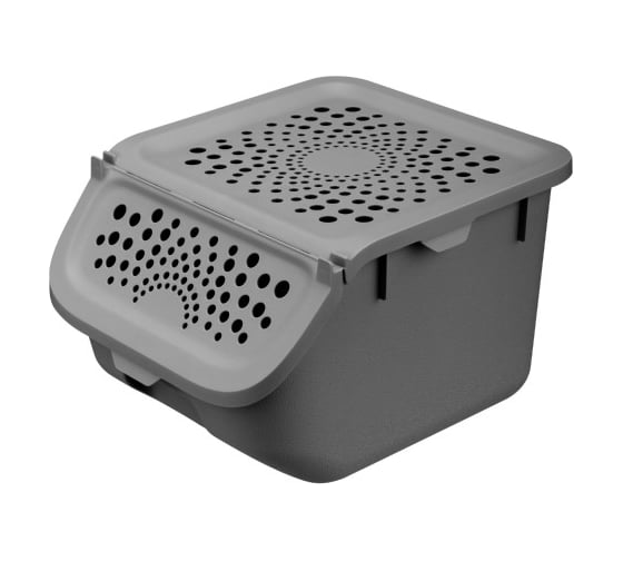 Изображение товара Контейнер для овощей Phibo 7,8 л, 275x240x175 мм, Серый 434293011