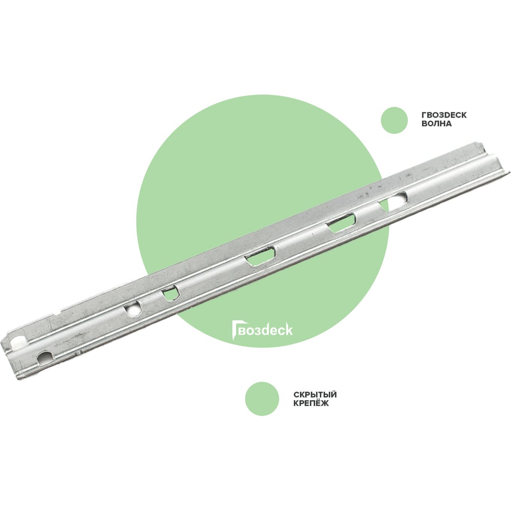 Изображение товара Гвозди гальванические цинк волна 180 мм 50 шт. крепеж для планок