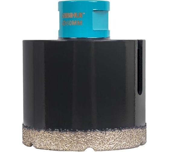 Изображение товара Коронка алмазная по керамограниту 60 мм (вакуумная пайка) BIHUI DBDF60