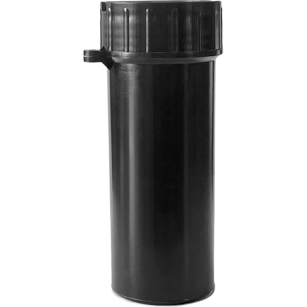 Пластиковый пенал-тубус для ключей GRM черный, 110 мм, диаметр 40 мм, с прорезью для опломбирования 153330111