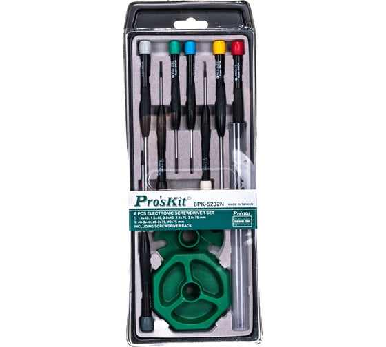 Изображение товара Набор прецизионных отверток для электроники ProsKit 8PK-5232N 8шт. С00037383