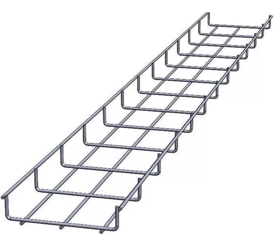 Изображение товара Проволочный лоток CABLIDERTRAYS оцинкованный усиленный ПЛЛУ-150х35-3000