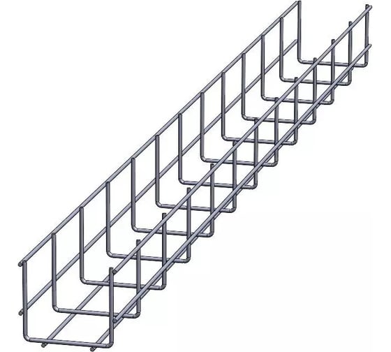 Изображение товара Проволочный лоток CABLIDERTRAYS оцинкованный усиленный ПЛЛУ-100х85-3000