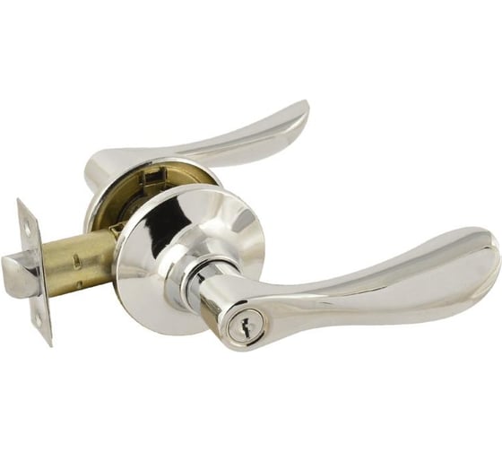 Изображение товара Ручка-защелка НОРА-М ЕСО хром ЗВ3-01-Э ключ/фикс. 14049