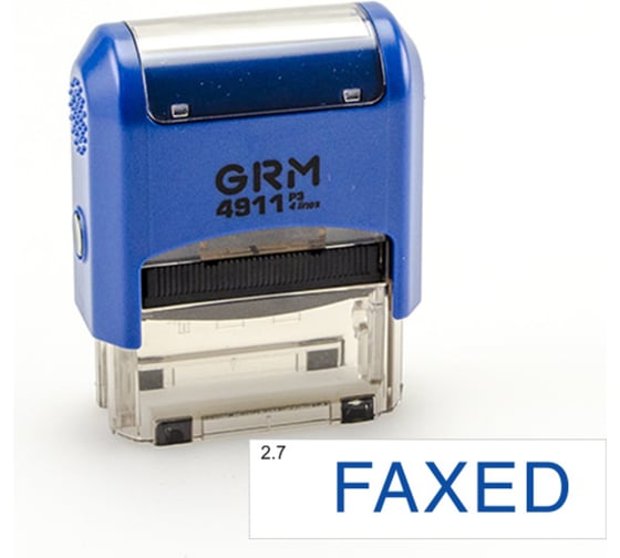 Изображение товара Стандартный штамп GRM 4911 p3 «2.7 faxed» 110491300-27