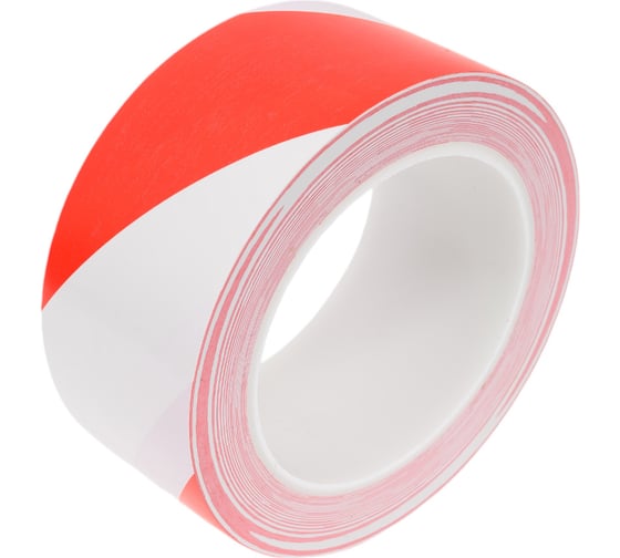 Изображение товара Лента односторонняя VINTANET ПВХ для разметки 511 красно-белая, 150 мкм, 50мм х 33м 511WR 50ММХ33М
