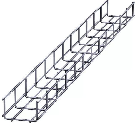 Изображение товара Проволочный лоток оцинкованный CABLIDERTRAYS ПЛЛ-100х50-3000