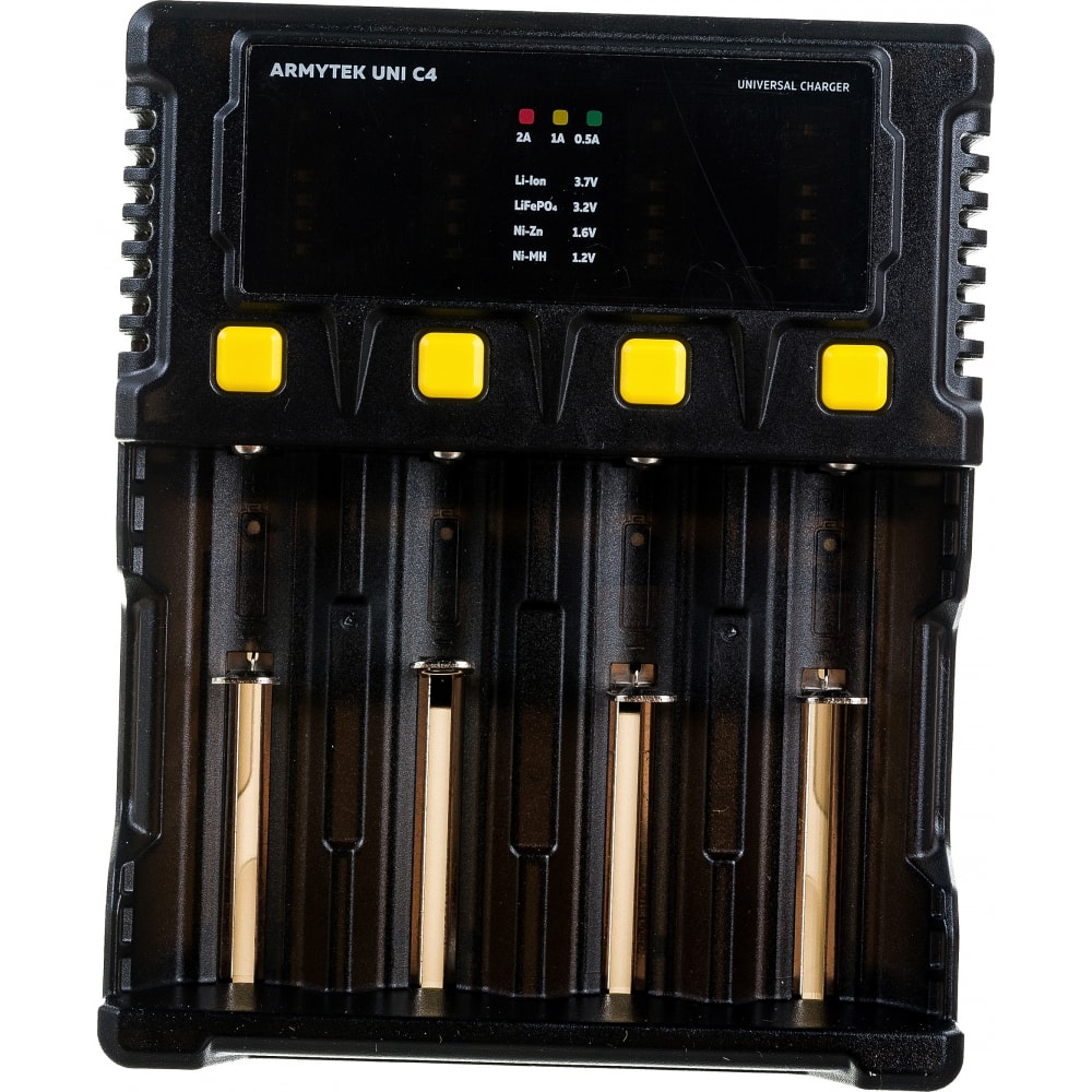Зарядное устройство Armytek miboxer 18350 battery charger lcd display 1 5a c8 for li ion aa 21700 20700 26650 18350 17670 rcr123 18700 lifepo4 ni mh ni cd